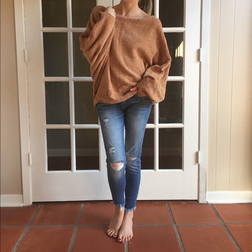 LAST ITEM▫️Caramel Chenille Dolman - Picture 2 of 8